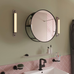 MM740021 Circular Mirrored Shelf