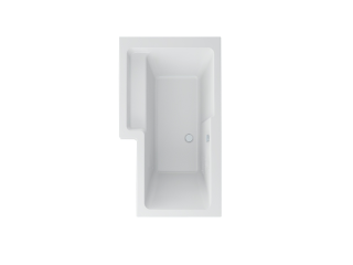 Imex Premiercast Multi Layer Reinforced Quadro 1500 Left Hand Shower Bath (IMPQSBLH15)