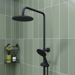 AM305021 Presion Rain Showerhead Black