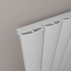 Tordino 600 x 1230mm Aluminium Radiator - Matt Grey