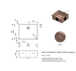 NEW YORK 50X40 COPPER II LD