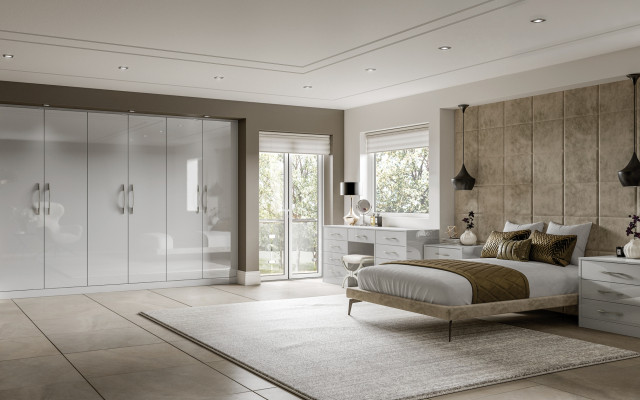 gloss grey mist bedroom furniture