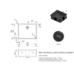 New York 50x40 Gun Metal II LD