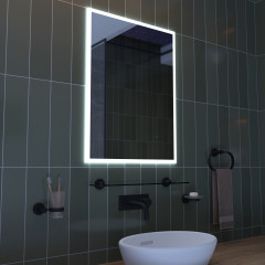 MM800100E Lindley Frosted Edge Illuminated Bluetooth Mirror