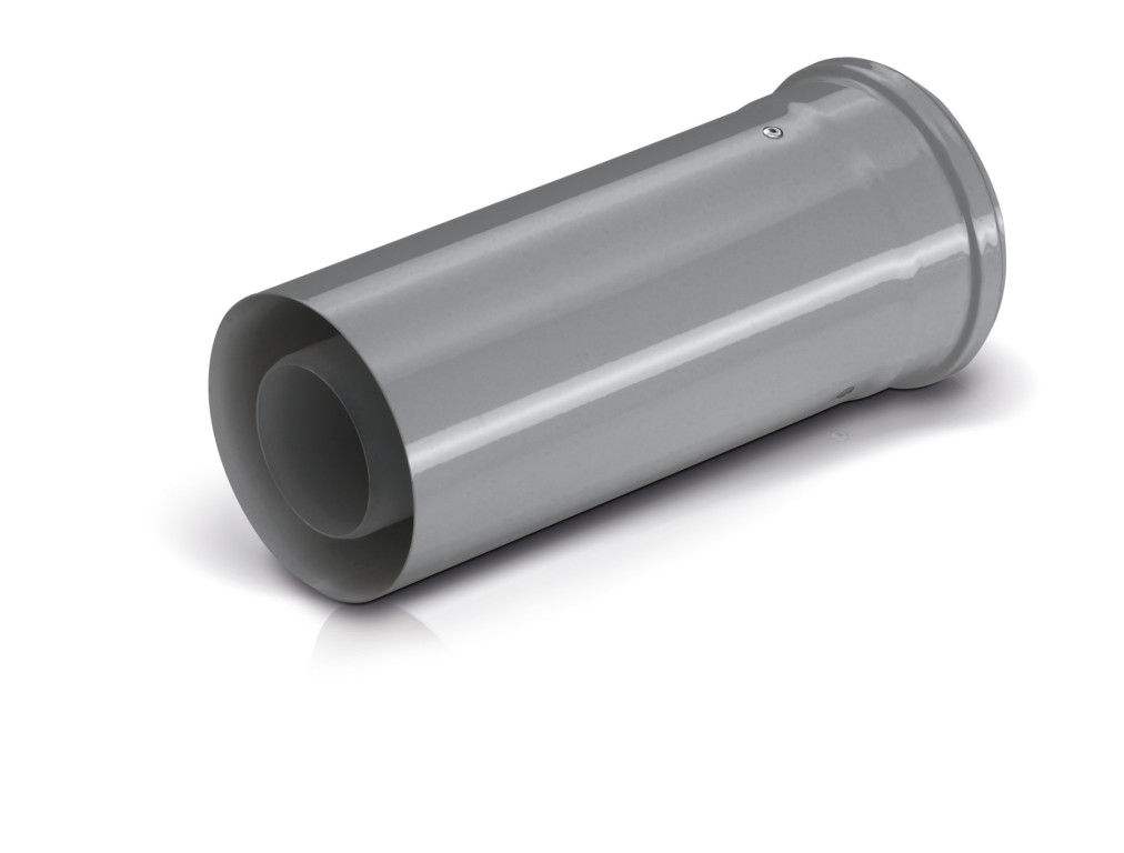 100mm-Short Flue Ext 220mm-grey7738112873