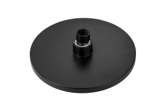 AM305021 Presion Cascade Rain Showerhead Black-angle-top