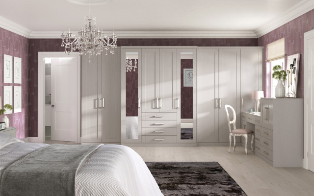 Pendle stone grey bedroom wardrobes