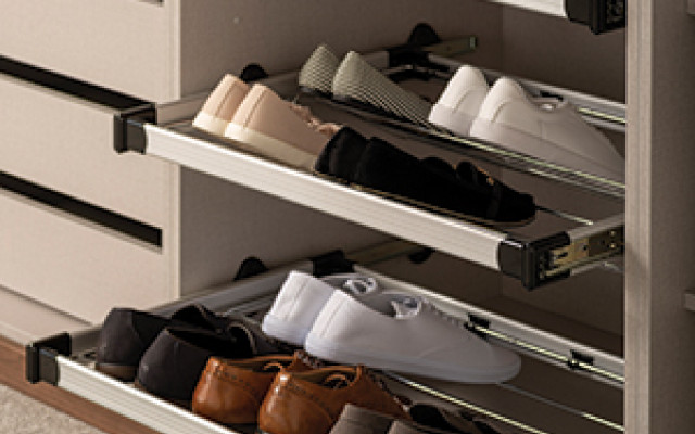 wardrobe pull-out shoe rack