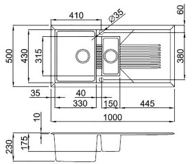 TEKNO 475 Line Drawing