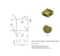 New York Slim 40x40 Gold II LD