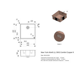 NEW YORK 40X40 COPPER II LD